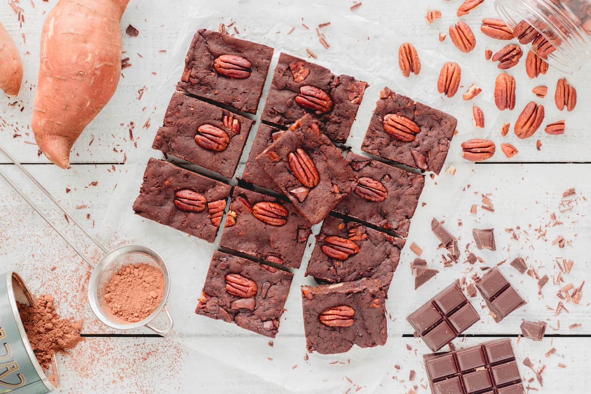 Brownie healthy chocolat patate douce