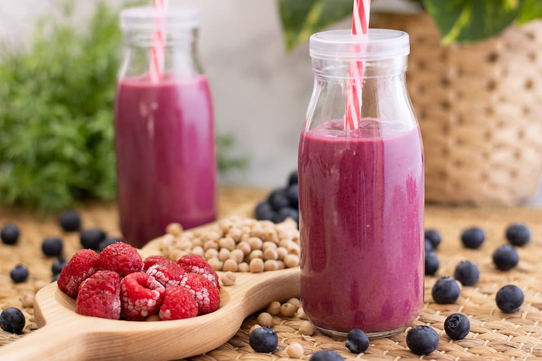 Recette smoothie protéiné aux fruits rouges