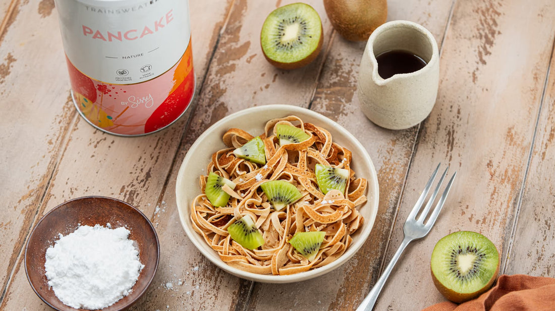 Recette de spaghettis de pancakes