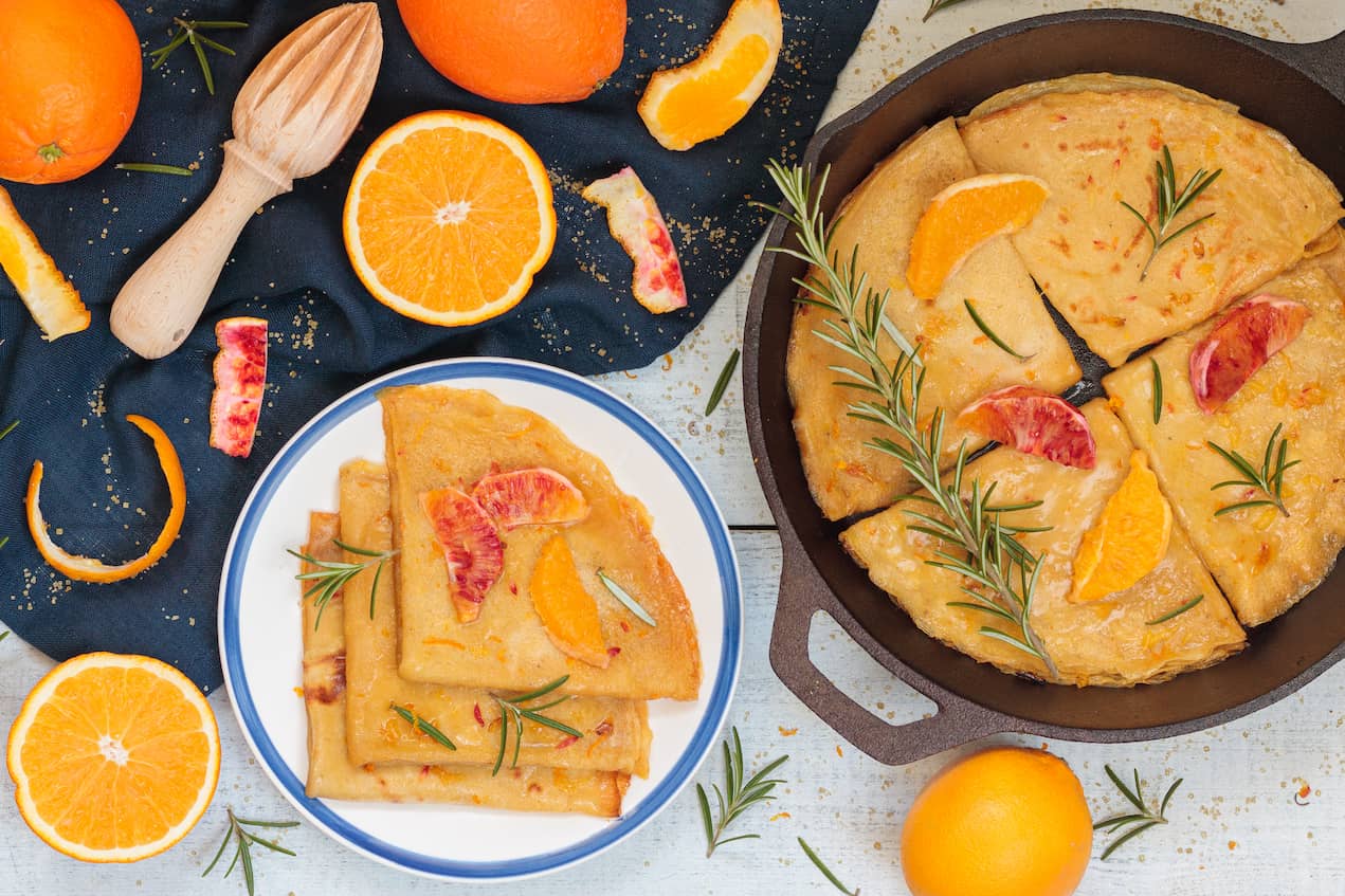 Recette crêpe protéinées suzette