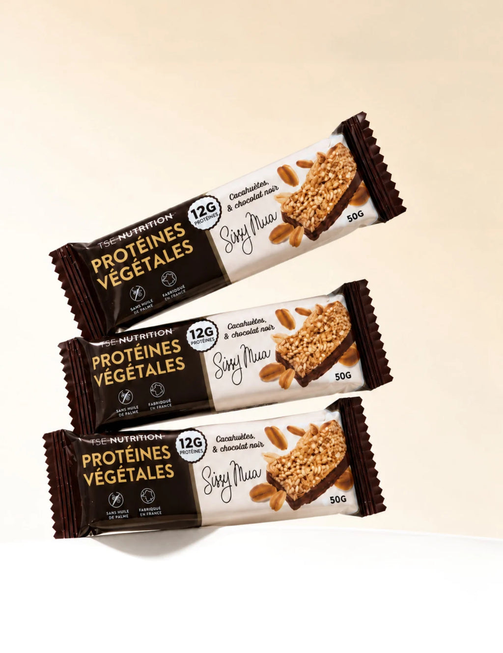 Barre Protéines Végétales | Cacahuètes & Chocolat Noir