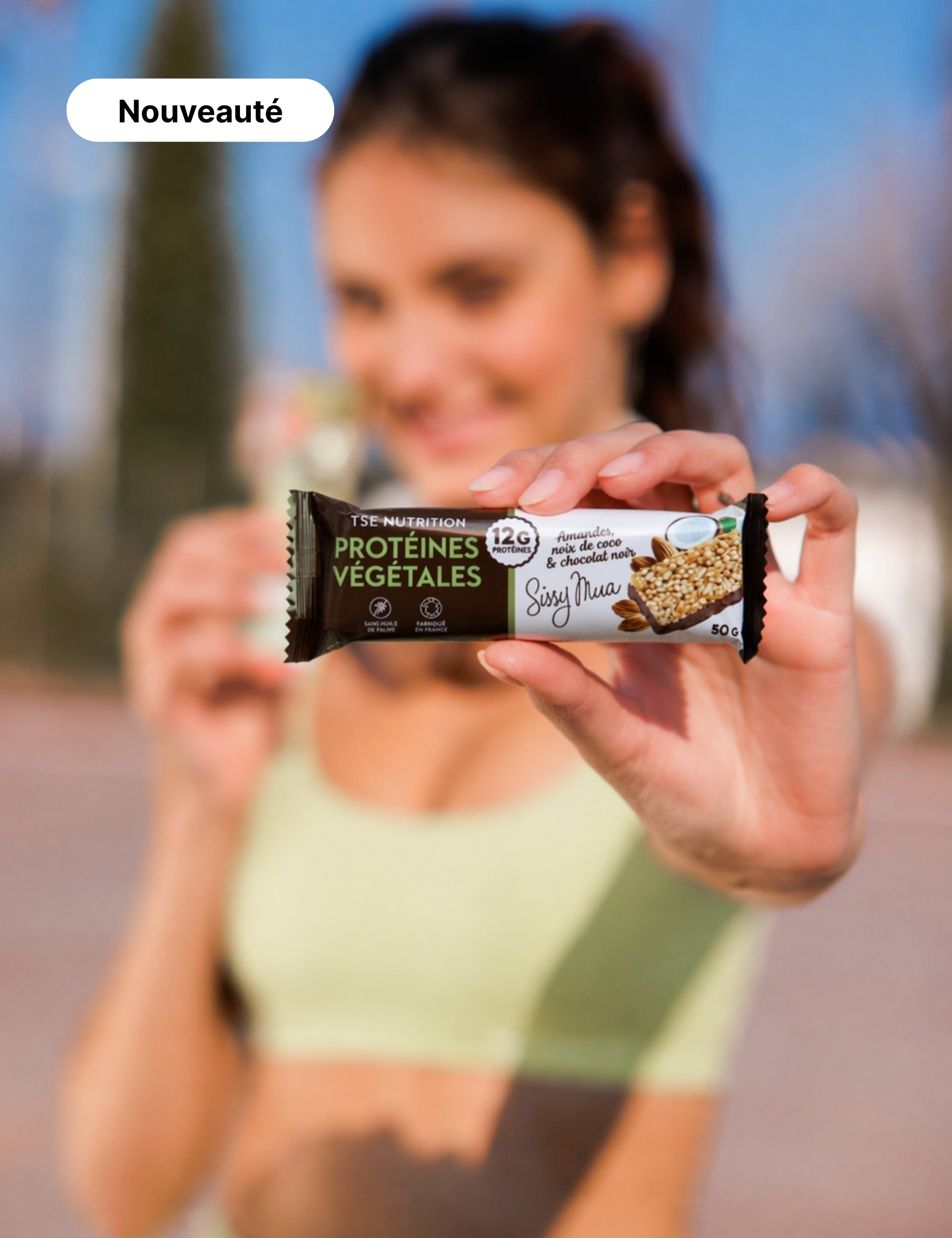 Barre Protéines Végétales | Amandes, Coco & Chocolat Noir